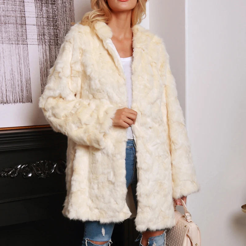 Модные милые зимние теплые женские кардиганы с капюшоном пальто из