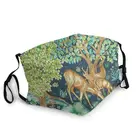 Моющиеся William Morris олень-лес маска животного, для взрослых, унисекс, маска Для мужчин Для женщин Для мужчин против дымки пыли Защитная крышка респиратор муфельная печь