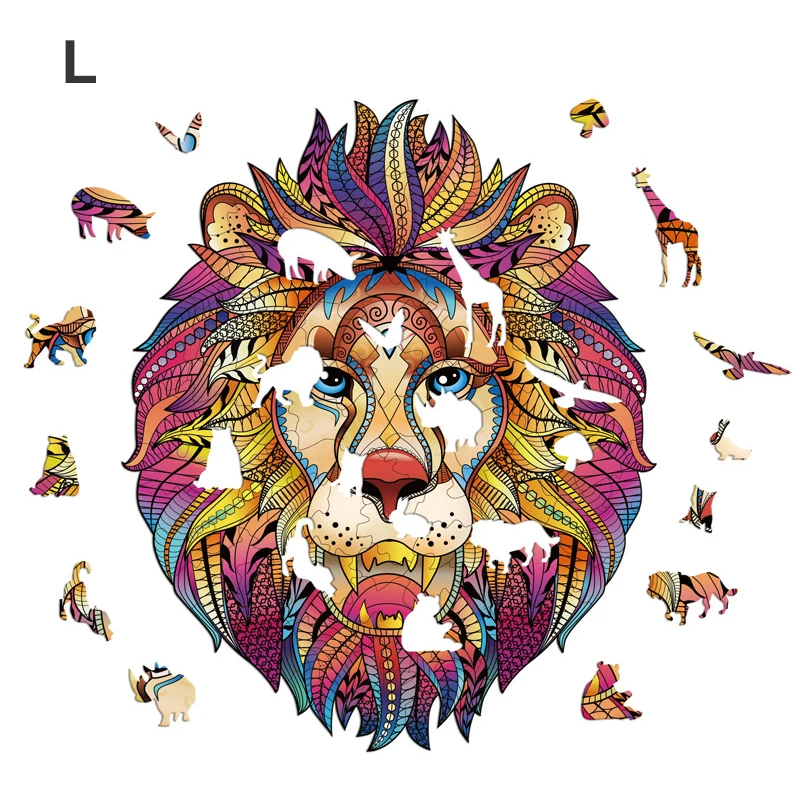 Уникальные загадочные Пазлы деревянный пазл животное Shape волк лиса сова коала