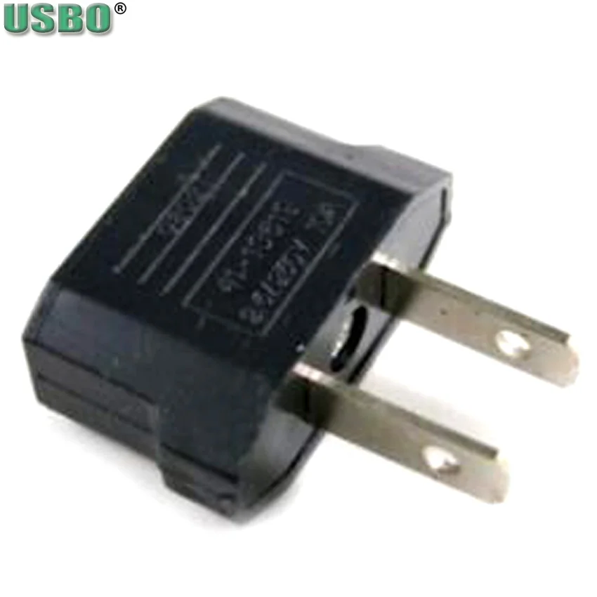 Оптовая продажа черный 250 В 10A маленький американский адаптер питания переходник