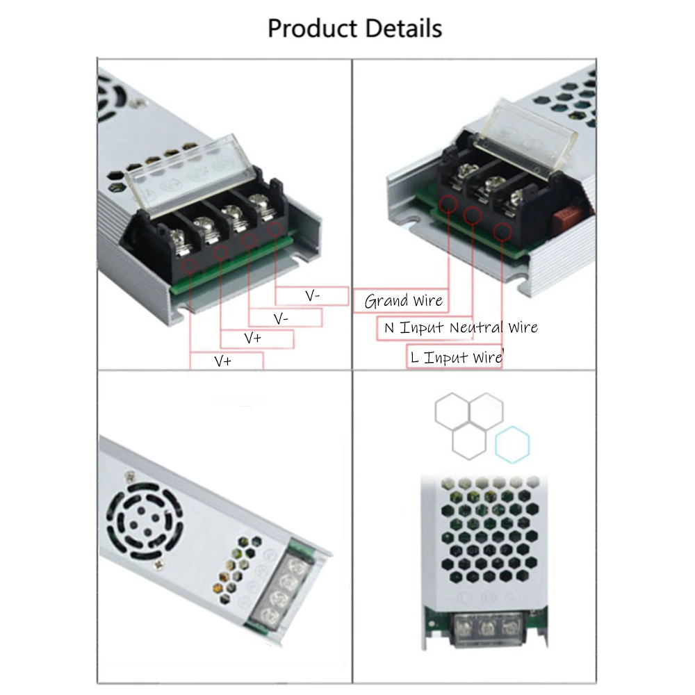 Светодиодный трансформатор сверхтонкий для светодиодных лент 60 Вт 100 150 200 300