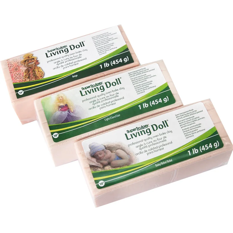 454 г/227 г скульптурная Детская кукла цветная глиняная жизнь Кукла мягкая глина