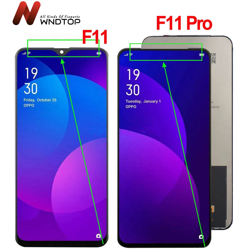 

ЖК-дисплей CPH1969 для OPPO F11 Pro с сенсорным экраном дигитайзер OPPO F11 CPH1913 полная сборка замена без рамки новая модель