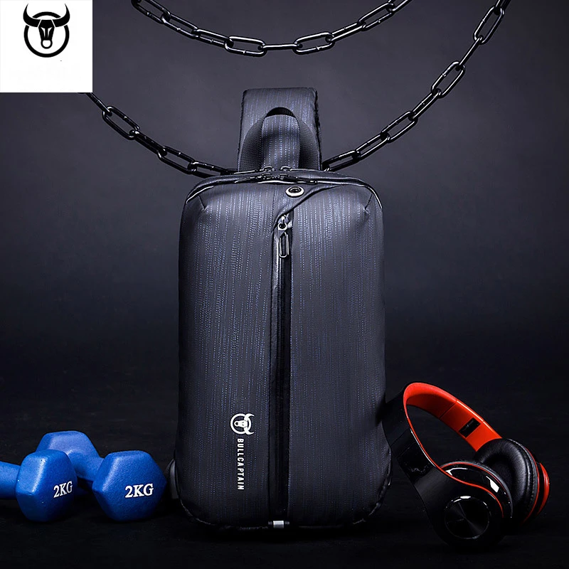 

New Arrival Large Capacity Oxford Men's Chest Bag Fashion High Quality Messenger Bag With USB Casual Male Business Shoulder Bag