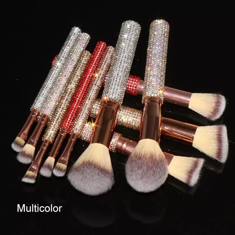 

Rhinestone Makeup Brushes Makeup Brushes Set Bling Makeup Brushes