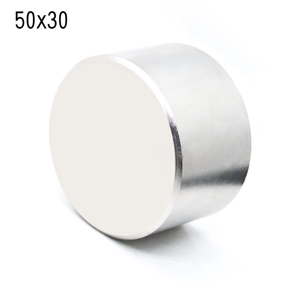 

1pcs N52 magnet 50x30 mm Powerful permanet round Neodymium Magnet Super Strong magnetic Rare Earth NdFeB gallium metal