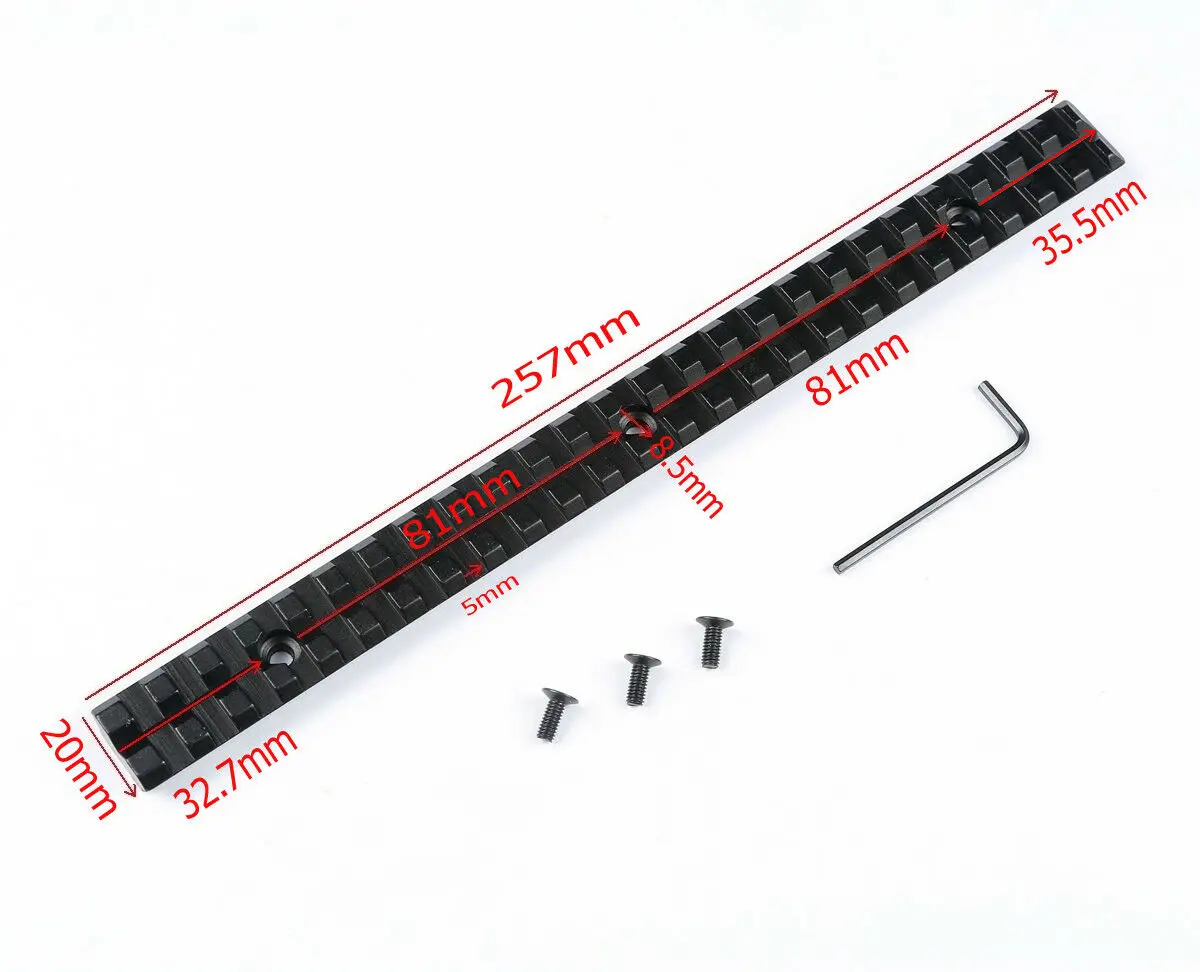 25-slot Picatinny Weaver база для рейки Riser Adapter напрвляющая для прицела