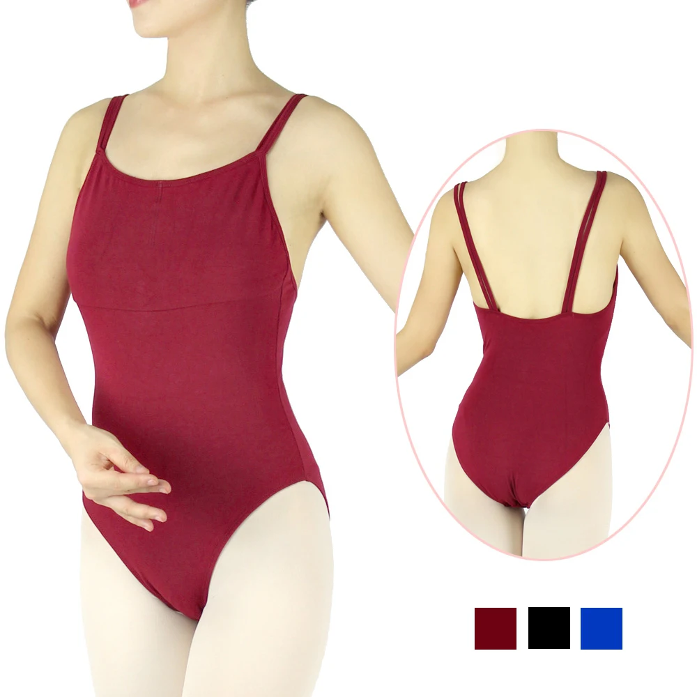 Купальник гимнастический с двойными лямками из хлопка и лайкры | Тематическая