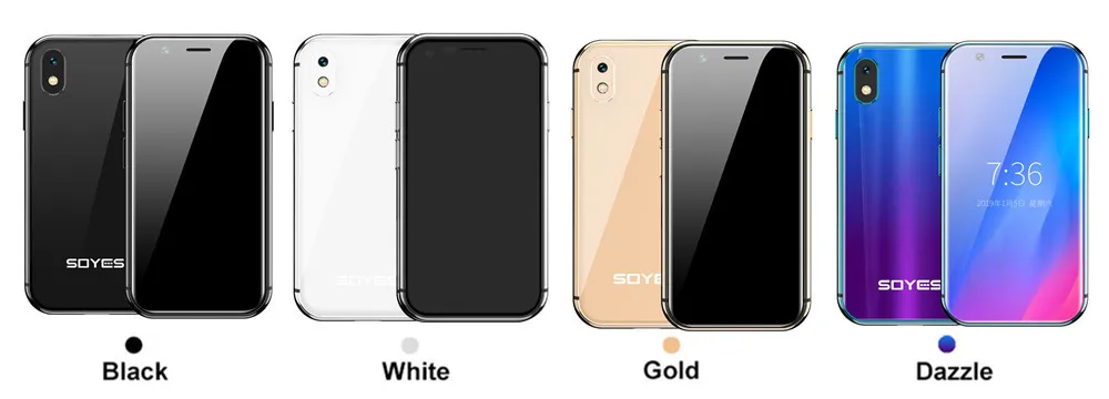 Мини-смартфон SOYES XS 3 ''3 GB+ 32GB 2GB+ 16B Android Face Recognion 1580mAh 4G Wifi резервный карманный мобильный телефон PK 7S Melrose