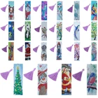 Новый 5D DIY особой формы алмазов картина Закладка для книги Diamond АРТ Кожаный чехол книжка с кисточкой знаки украшения дома Рождественский подарок