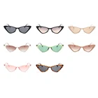 Солнцезащитные очки кошачий глаз женские в стиле ретро, маленькие модные роскошные морские солнечные очки в стиле хип-хоп