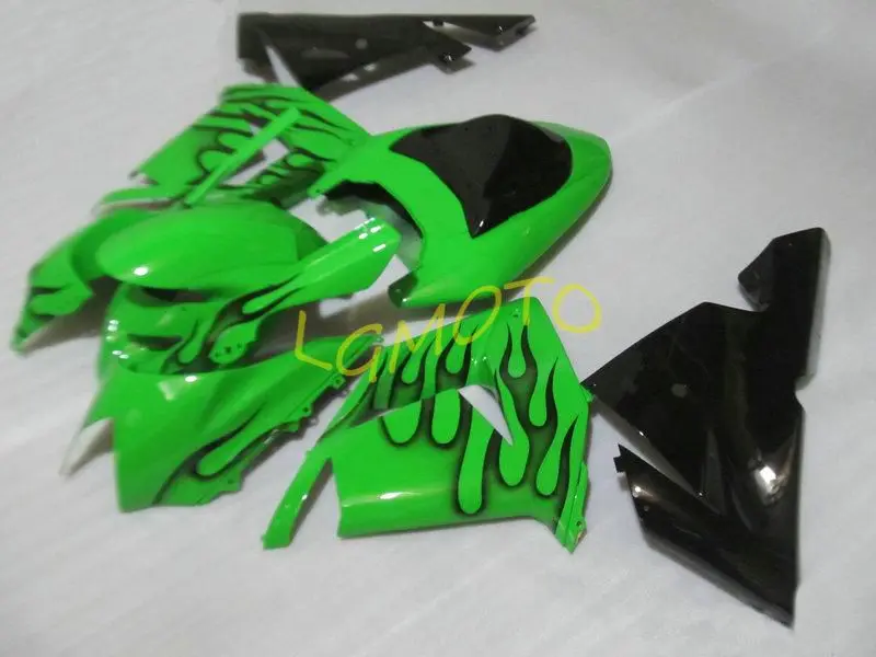 

Комплект обтекателей для мотоцикла KAWASAKI Ninja ZX10R 04 05 ZX 10R 2004 2005, цвет зеленый и черный