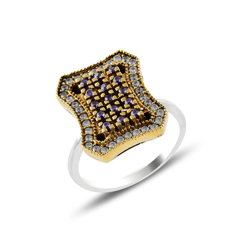 

Silverlina рафинированного серебра циркона камень аутентичные кольцо