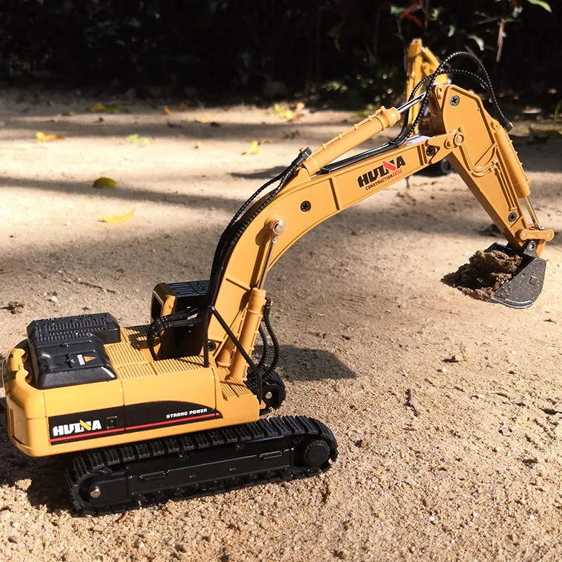 Литой металлический большой экскаватор из сплава масштаб 1:40 вилочный погрузчик