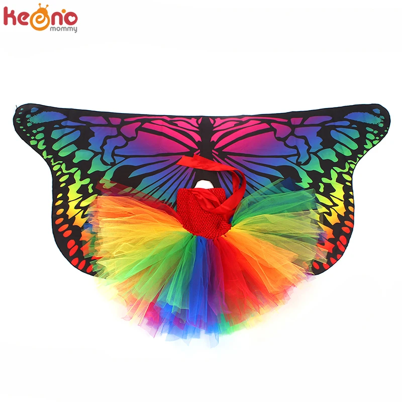 Детский костюм с изображением пчелы Комплект для девочек Юбка-пачка крыльями и