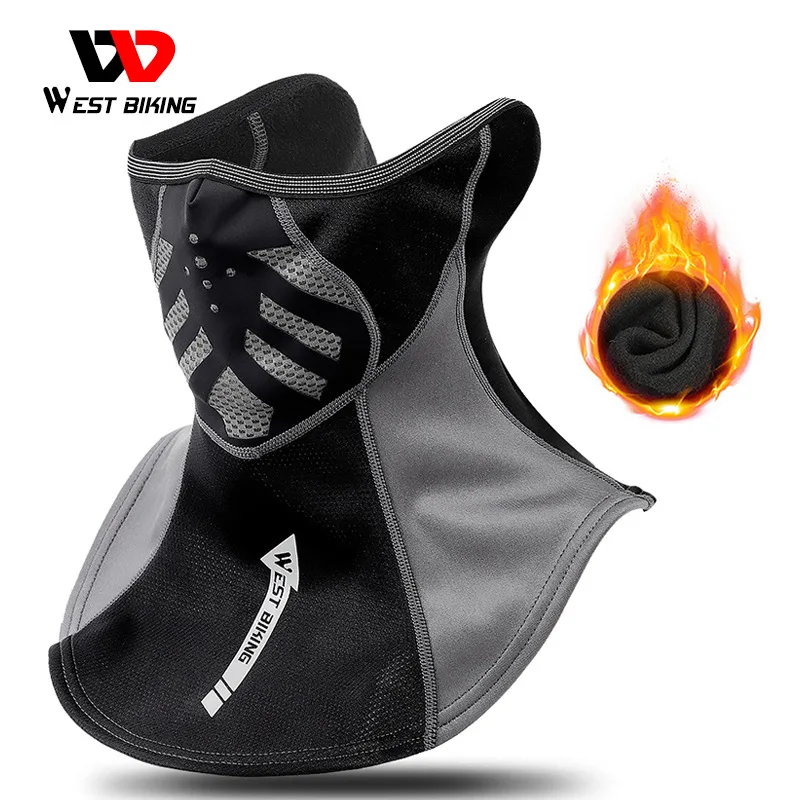 Зимняя спортивная велосипедная шапка WEST BIKING светоотражающая Балаклава унисекс