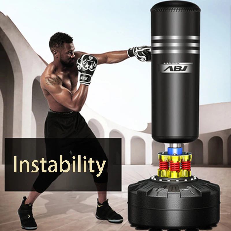 

2021 hot selling boxing punching bag tumbler punching bag adult Sanda vertical home children's Taekwondo training boxing column