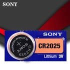 Кнопочные батарейки SONY cr2025, литиевая батарея для часы с калькулятором, 3 в
