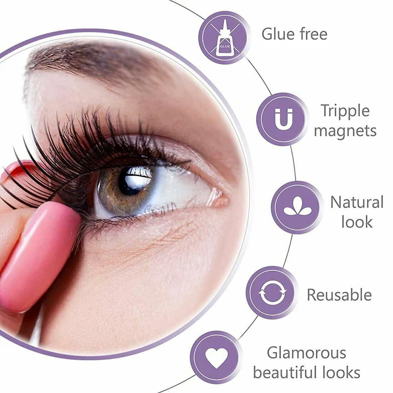 

Glue-Free 3D False Eyelash Extensions Self-Adhesive Reusable Nature Long Eyelash STTX889