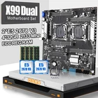 Комплект материнской платы JINGSHA X99DUAL LGA 2011-3 с E5 2678V3 и 4 шт. 32 Гб DDR4 2133 МГц ECC REG ОЗУ до 256 ГБ