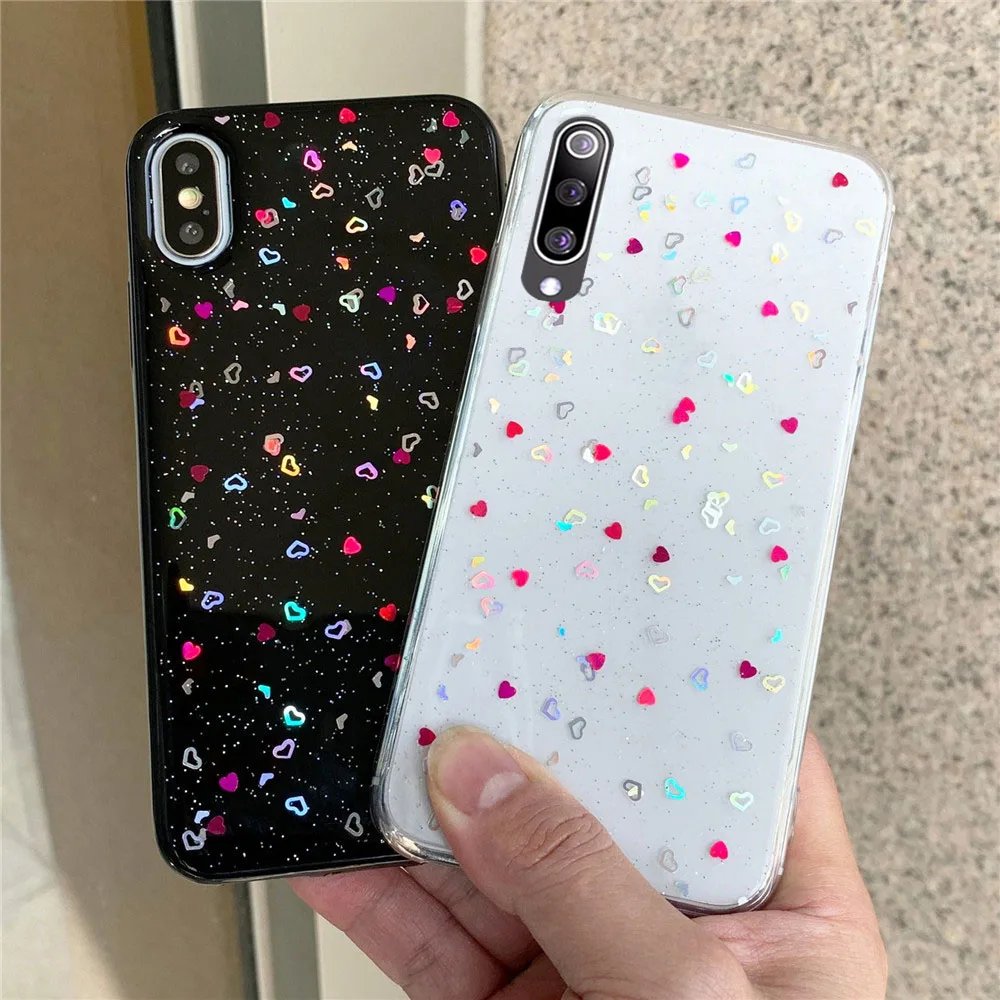 Милый маленький чехол с сердечками для Samsung Galaxy A10 A20 A30 A40 A50 A60 A70 A80 A90 A20E A10E J4 J6 J8 A6 A8