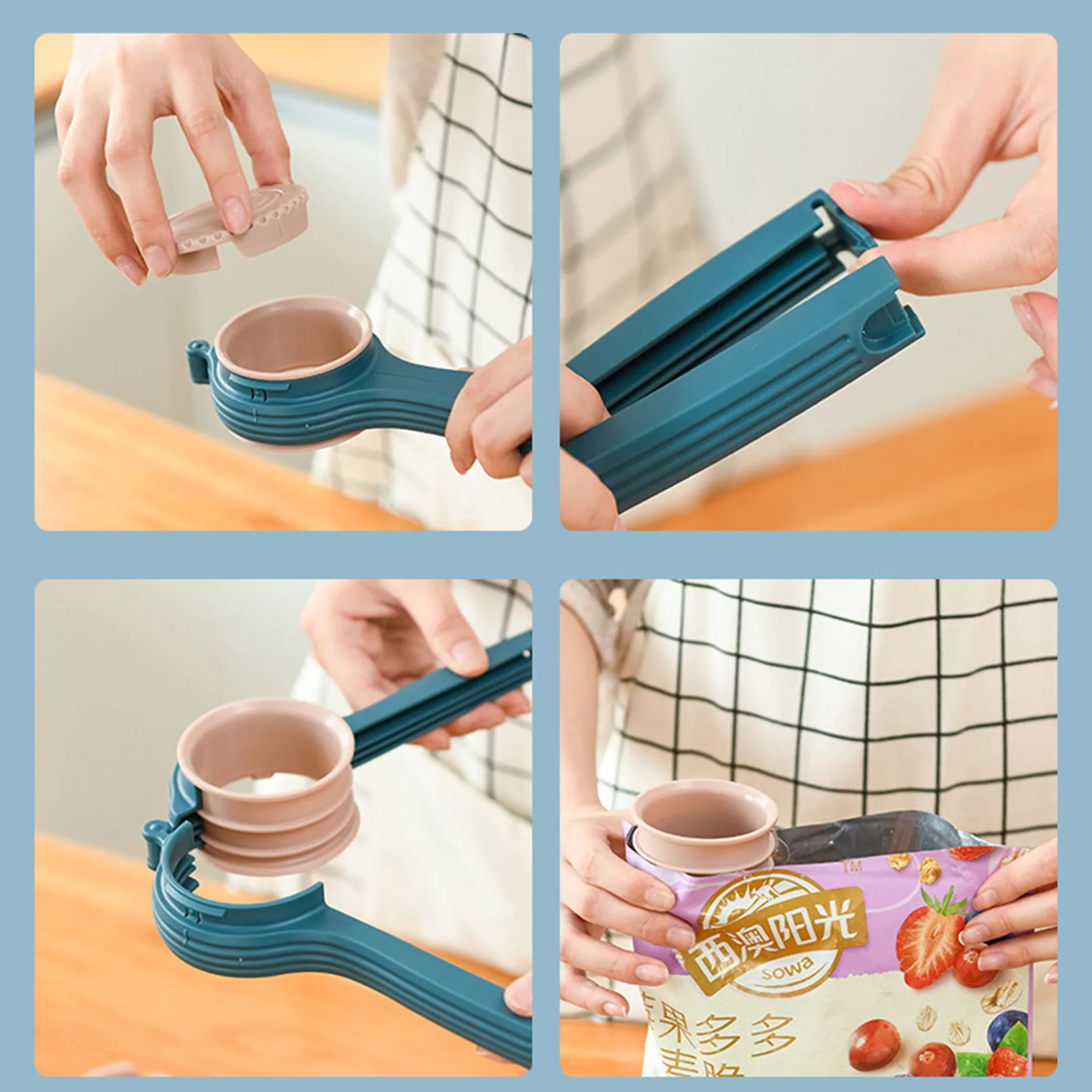 

Food Sealing Clip Pour Food Bag Clip Keep Food Fresh Kitchen Tools C1