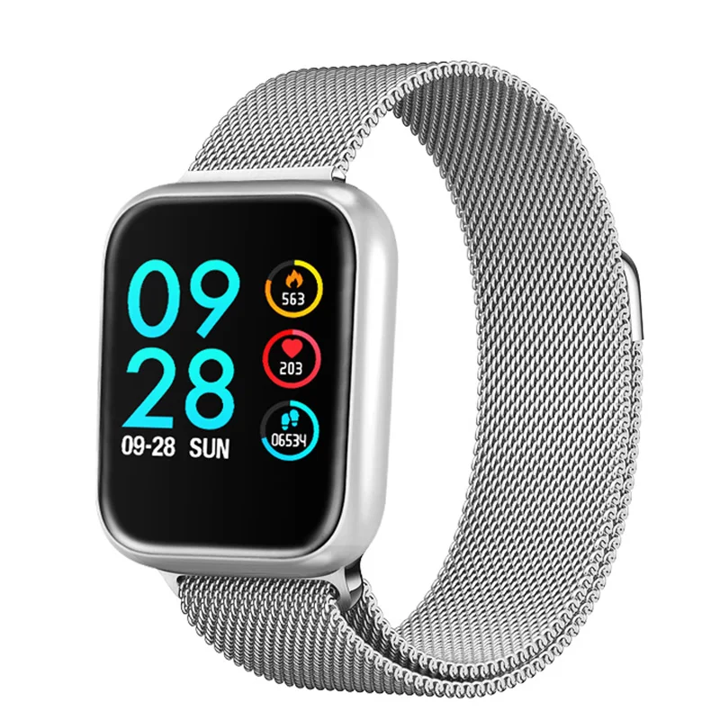 P68-Silver Steel P70 P68 Смарт часы кровяное давление монитор сердечного ритма IP68 фитнес-браслет часы для женщин мужчин Smartwatch для IOS Android - Цвет: P68-Silver Steel