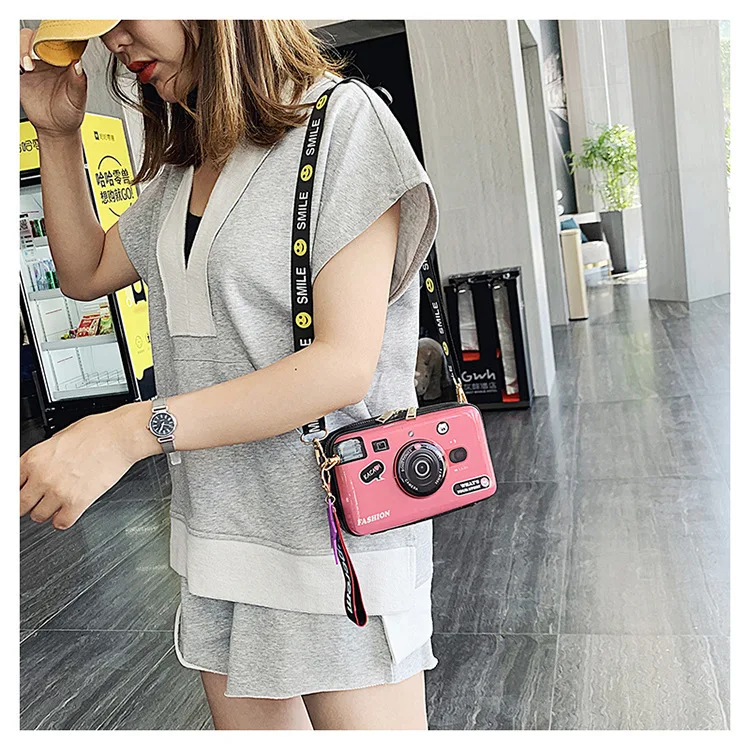 

Western Style Cute Personality Camera Bag Girly Funny One-shoulder Diagonal Female Bag Fashion Net Celebrity Holiday Travel Bag