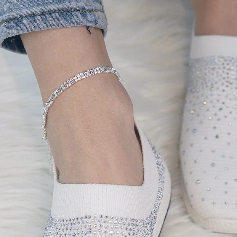 1 шт. модные аксессуары для обуви женская обувь с кристаллами блестящие