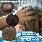 Эссенция 60 г для затемнения волос для мужчин и женщин, средство для очищения и ухода за здоровьем, шампунь-брусок глянцевый против перхоти, увлажняющий, ручной работы