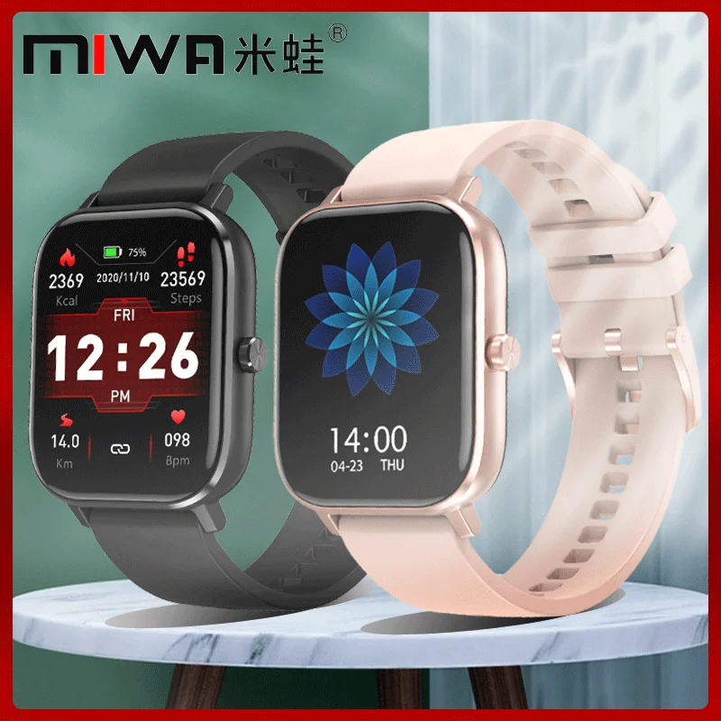 Смарт часы MIWA DT35 + для мужчин и женщин наручные с поддержкой Bluetooth ЭКГ пульсометр