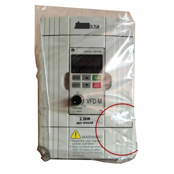 VFD022M43B ZA 3 фазы 380V 2.2Kw 3HP 5A 400 Гц Новый VFD M инвертор двигатель переменного тока