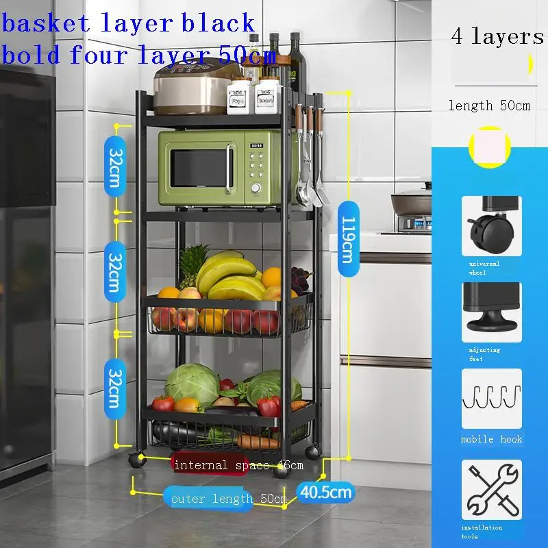 

Cuisine Rangement Room Spice Etagere Bathroom Organizer Cutlery Holder Estantes Kitchen Storage Trolleys with Wheels Rack