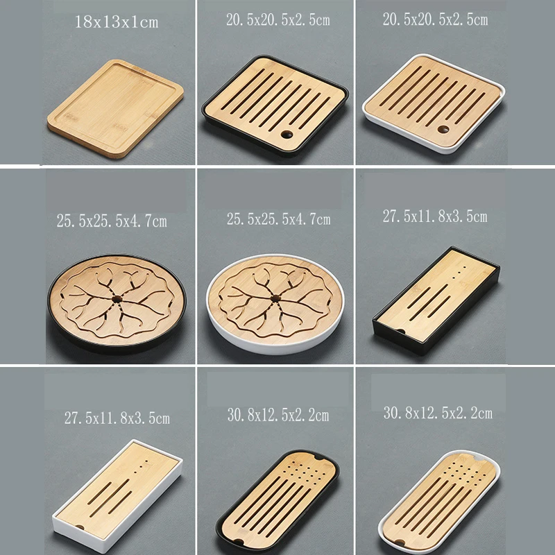 Несколько китайский бамбуковый Чай лотки кунг фу Настольный поднос для чая с