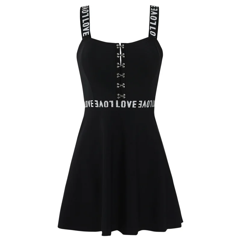 

Swim Suit For Women One Piece Swimwear 2021 Beach Outings Whole Swimsuit Skirt Female Black Sexy Punk Korean Slim Cover Hot