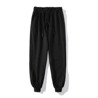 men threaded trousers micro bomb sweatpants spring and autumn loose trousers gray cropped trousers mens