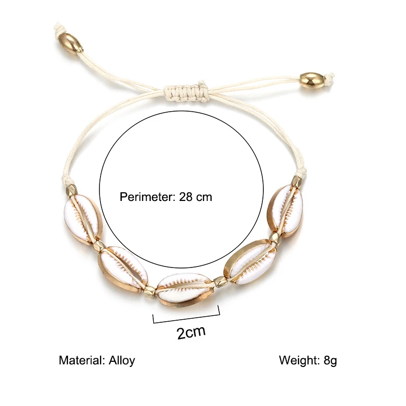 Женский винтажный браслет в виде ракушек 25 цветов|Браслеты| |