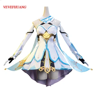 VEVEFHUANG Kосплей Genshin Impact Game, Оригинальная версия, костюм для косплея на Хэллоуин, странник, люминесцентная Униформа на Рождество, карнавал Вечерние