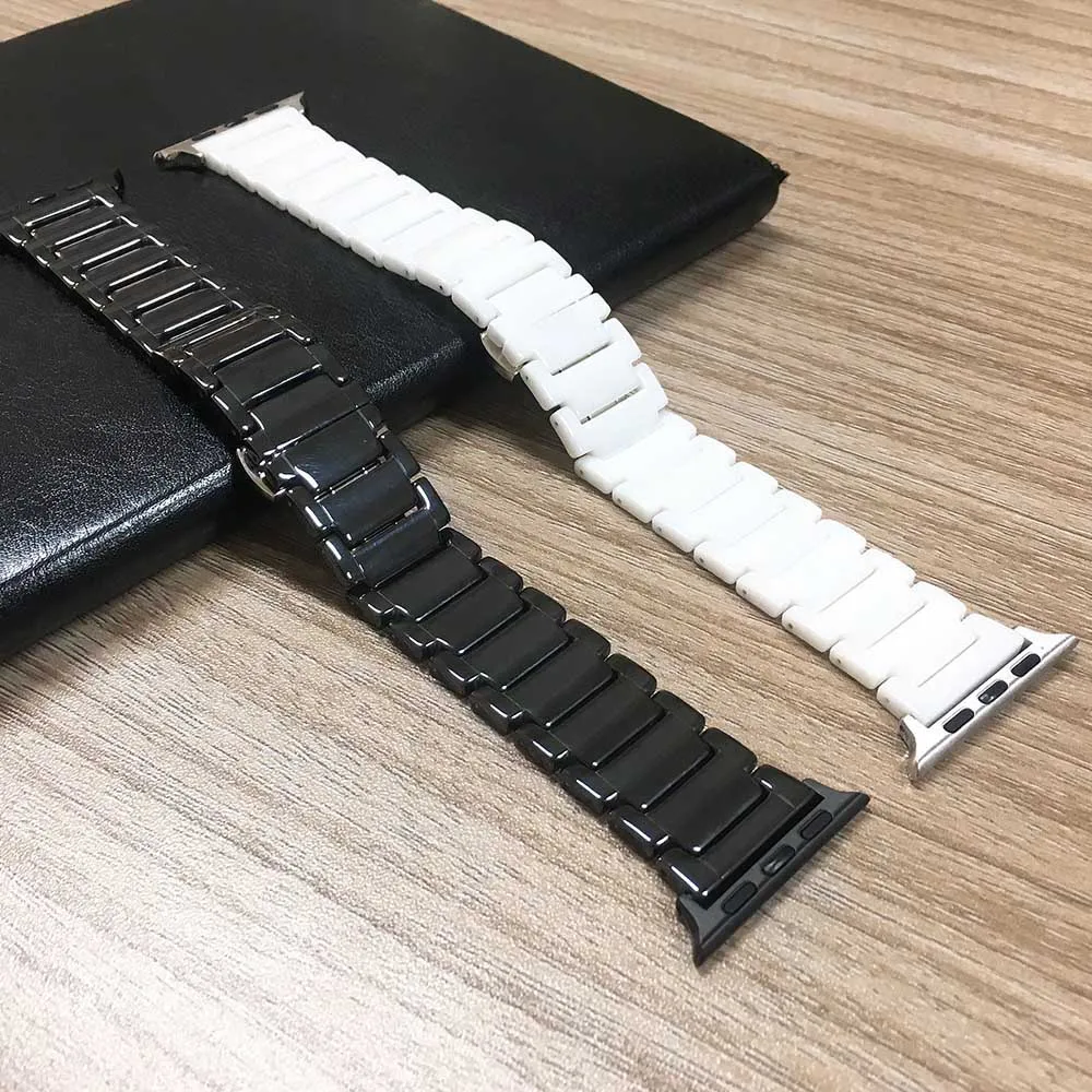 Керамический ремешок для Apple Watch 8 Band Ultra 49 мм 41 45 40 44 42 сменный Браслет серии 7 6 SE 5 4 3