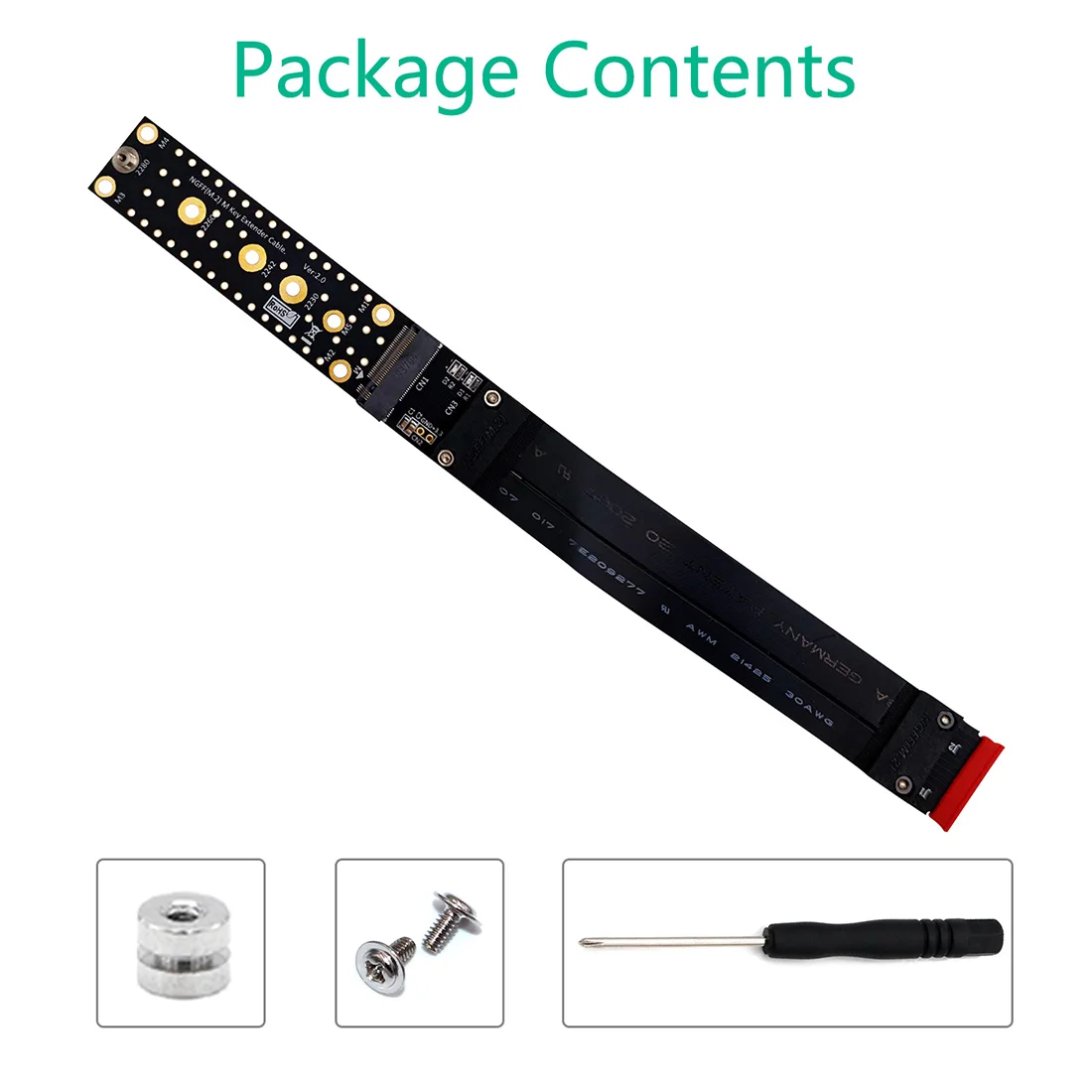 

Удлинительный кабель XT-XINTE M.2 M Key SSD 2242/2260/2280 Riser Extender Card с поддержкой PCI-E 3,0 4X Удлинительный шнур