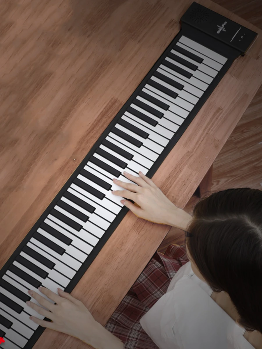 Electronic Hand rolled Piano 88 Keyboard Thickened Portable Folding Beginner Piano Professional Synthetiseur Musical Instrument