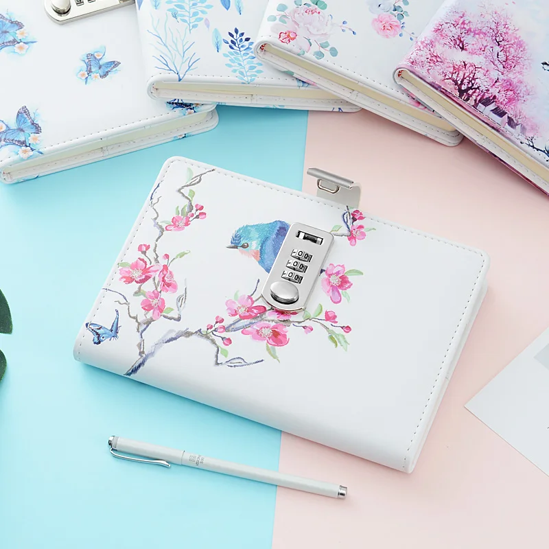 Новый Блокнот бумажный дневник с замком кожаный блокнот для бизнеса 100 листов