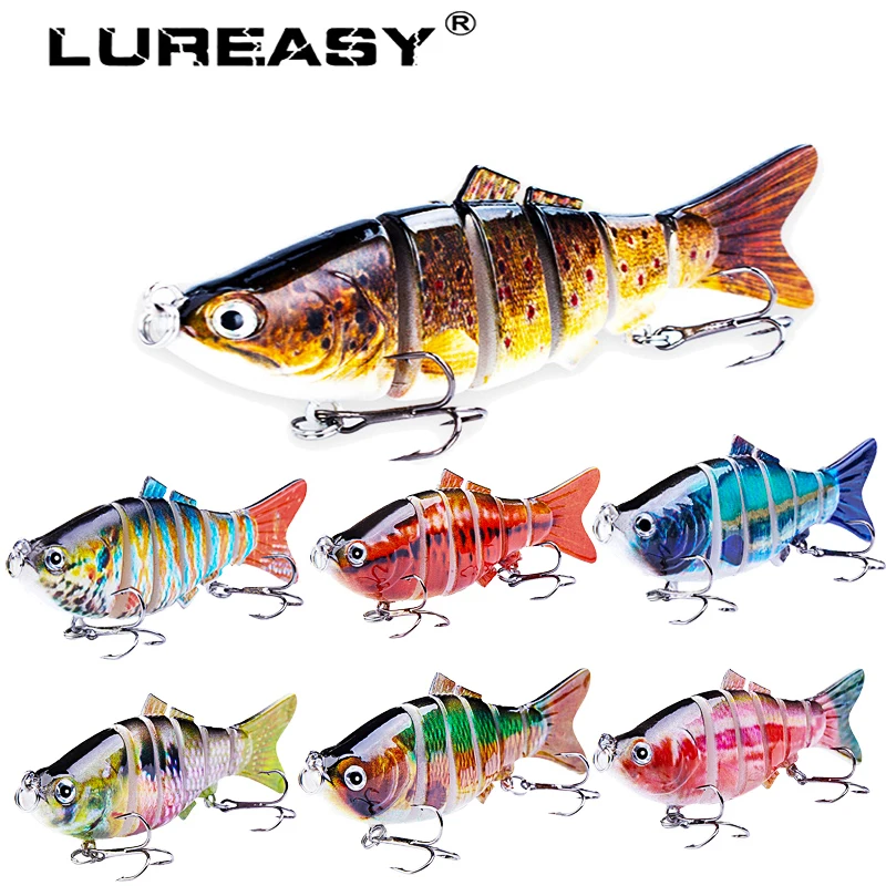 LUREASY Crankbait 10 см 20 г рыболовная приманка гольян Реалистичная многосекционная