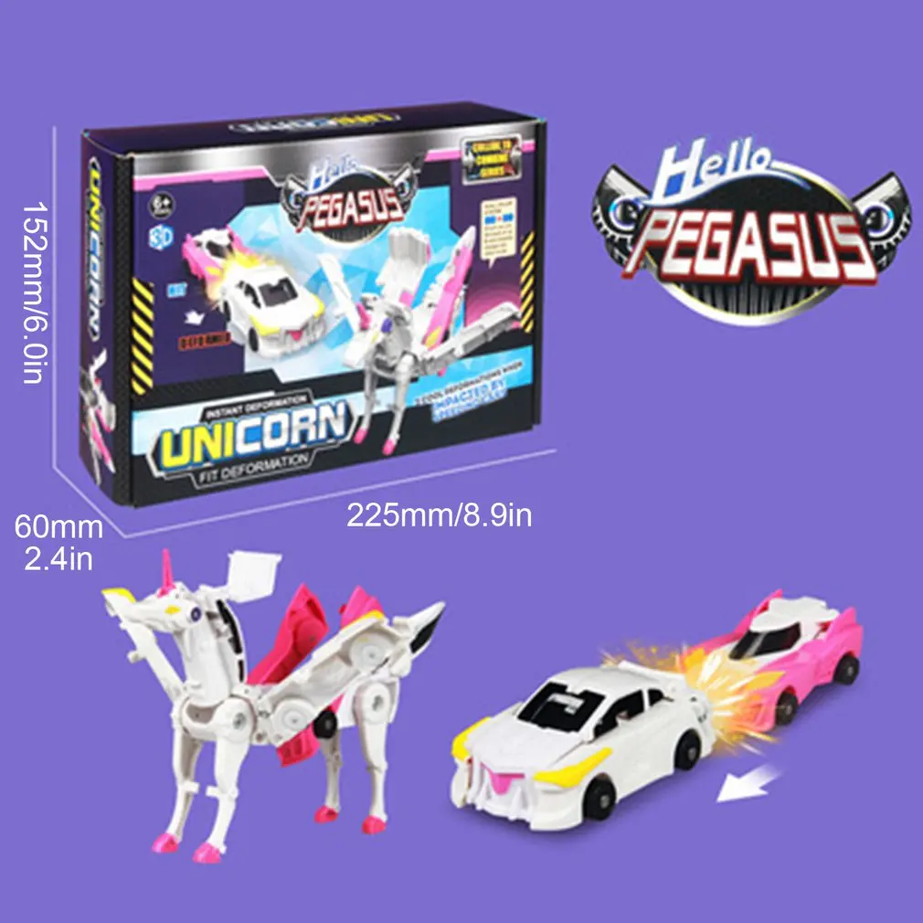 

Kids Magic Tricks Set Collision Deformation Car Flying Wing Pegasus Deformation Combination Children Gift