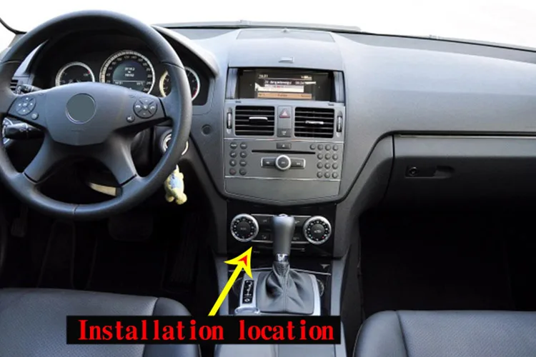 Углеродное волокно стиль ABS для Mercedes benz C Class W204 2008-2010автомобильная центральная консоль кондиционер вентиляционное отверстие рамка отделка Аксессуары