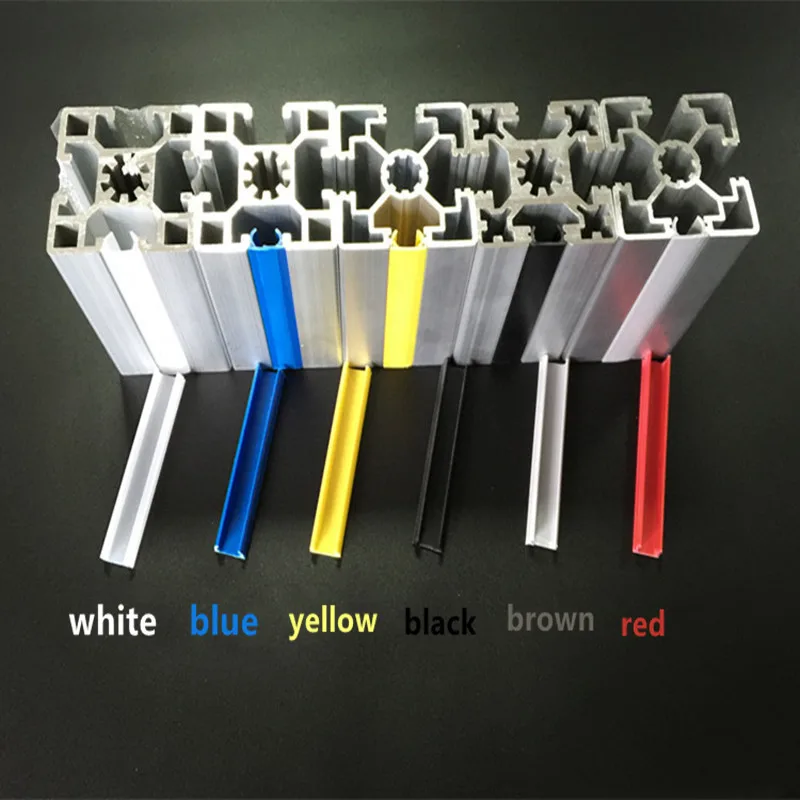 1pcs 500mm 20/30/40/45 series 6mm/8mm /10mm flat seal for 20/30/40 aluminum profile hard Slot Cover/Aluminum notch | Обустройство