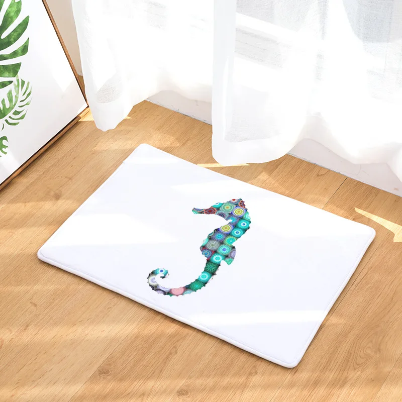 CAMMITEVER Fog Woods Deer Unicorn Animals Kitchen Mat Anti-Slip Bathroom Carpet Home Entrance/Hallway Wardrobe/Balcony Door | Дом и сад