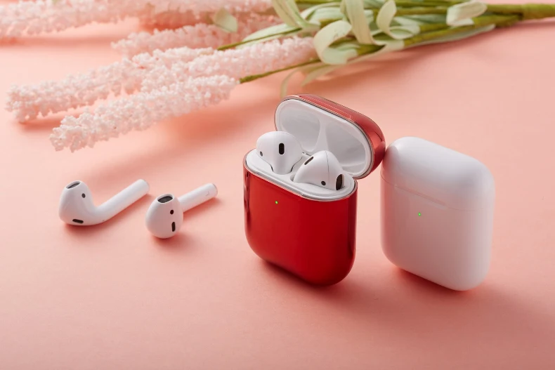 Роскошный защитный чехол для Airpods 2& 1, противоударный чехол с защитой от отпечатков пальцев для Air Pods 2, покрытие для наушников