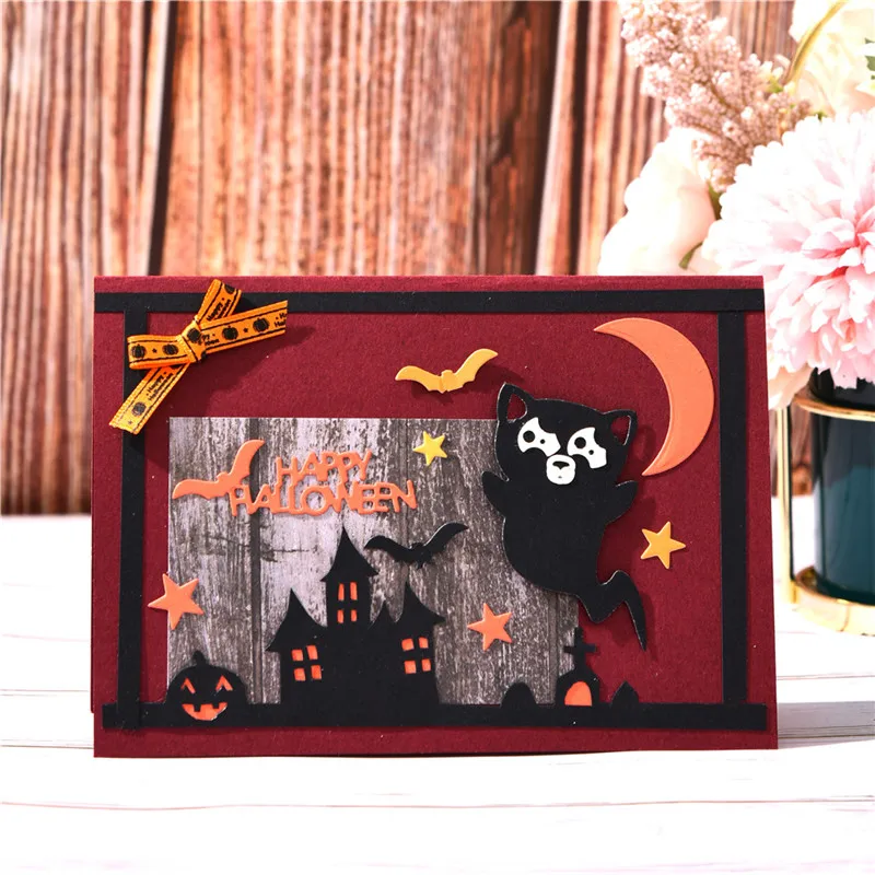 Металлические штампы Eastshape для Хэллоуина изготовления открыток скрапбукинга