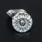 Новый чрезвычайно Сияющий бриллиант 1 карат D цвета Муассанит бриллиант тестовый драгоценный камень для свадебного кольца